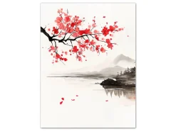 ORYOKI Wandbild Wabi Sabi Sakura #2, farbig 3:4