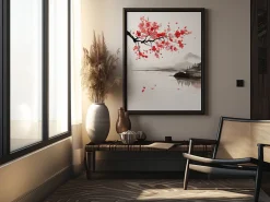 ORYOKI Wandbild Wabi Sabi Sakura #2, farbig 3:4