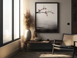 ORYOKI Wandbild Wabi Sabi Sakura #3, farbig 3:4