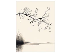 ORYOKI Wandbild Wabi Sabi Sakura #5, farbig 3:4
