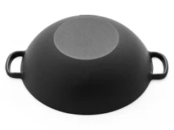 ORYOKI Wok Pfanne / Topf, Gusseisen mit Deckel, 2 Größen